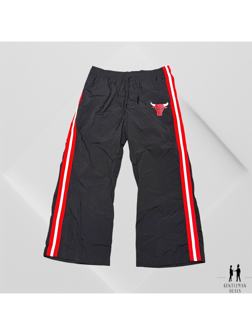 Ultra Game NBA Chicago Bulls Athletic Zipper Pants - Size 1X XL 36-38 x30